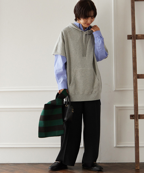 JOURNAL STANDARD relume(ジャーナルスタンダード レリューム)の「エステルダブルクロスパンツ(その他パンツ・レディース・ブラック/グリーン/ピンク・36/38)」の8枚目の写真