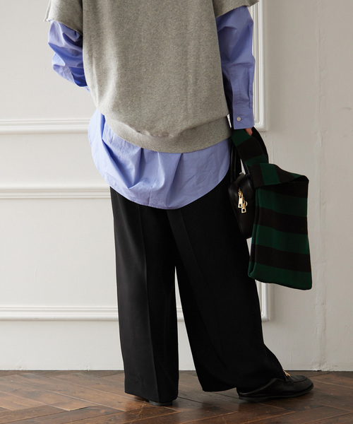 JOURNAL STANDARD relume(ジャーナルスタンダード レリューム)の「エステルダブルクロスパンツ(その他パンツ・レディース・ブラック/グリーン/ピンク・36/38)」の15枚目の写真