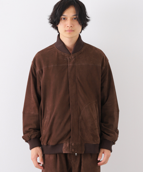 JOURNAL STANDARD(ジャーナルスタンダード)の「【CCU / シーシーユー】BEVERLY VARSITY JACKET (SUEDE)(スタジャン・メンズ・ブラウン・1/2)」の8枚目の写真