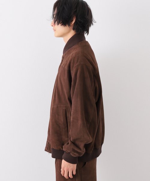 JOURNAL STANDARD(ジャーナルスタンダード)の「【CCU / シーシーユー】BEVERLY VARSITY JACKET (SUEDE)(スタジャン・メンズ・ブラウン・1/2)」の6枚目の写真