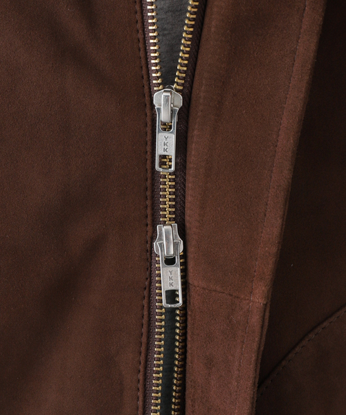 JOURNAL STANDARD(ジャーナルスタンダード)の「【CCU / シーシーユー】BEVERLY VARSITY JACKET (SUEDE)(スタジャン・メンズ・ブラウン・1/2)」の9枚目の写真