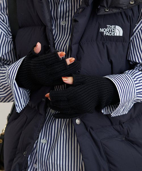 FRAMeWORK（フレームワーク）の「【JANE SMITH/ジェーンスミス】スリーフィンガーニットグローブ（手袋・レディース・ブラック/ネイビー・FREE）」の6枚目の写真