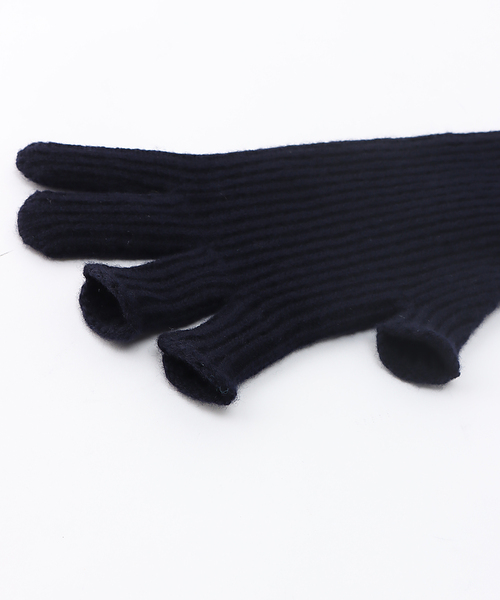 FRAMeWORK（フレームワーク）の「【JANE SMITH/ジェーンスミス】スリーフィンガーニットグローブ（手袋・レディース・ブラック/ネイビー・FREE）」の12枚目の写真