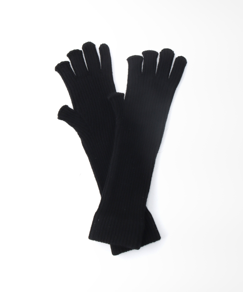 FRAMeWORK（フレームワーク）の「【JANE SMITH/ジェーンスミス】スリーフィンガーニットグローブ（手袋・レディース・ブラック/ネイビー・FREE）」の5枚目の写真