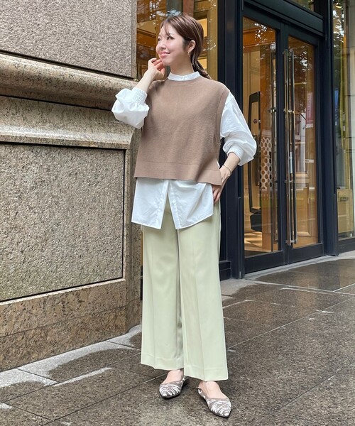 UNFILO(アンフィーロ)の「イージーパンツ ストレート(その他パンツ・レディース・ライトグレー系/ブラック系/ブラック系1/ライトイエロー系・SMALL/MEDIUM/LARGE/X-SMALL)」の1枚目の写真