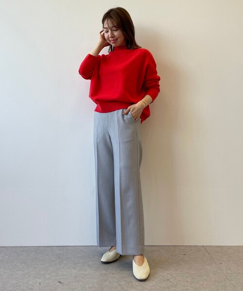 UNFILO(アンフィーロ)の「イージーパンツ ストレート(その他パンツ・レディース・ライトグレー系/ブラック系/ブラック系1/ライトイエロー系・SMALL/MEDIUM/LARGE/X-SMALL)」の6枚目の写真