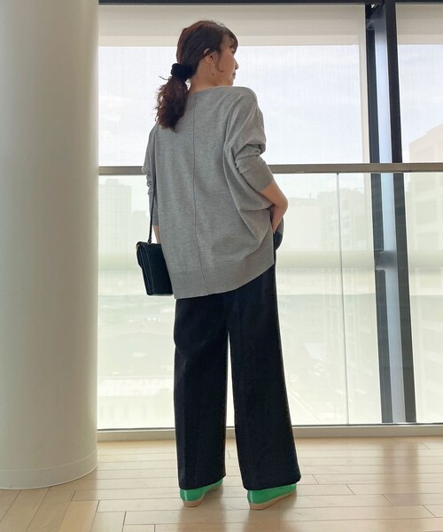 UNFILO(アンフィーロ)の「イージーパンツ ストレート(その他パンツ・レディース・ライトグレー系/ブラック系/ブラック系1/ライトイエロー系・SMALL/MEDIUM/LARGE/X-SMALL)」の16枚目の写真