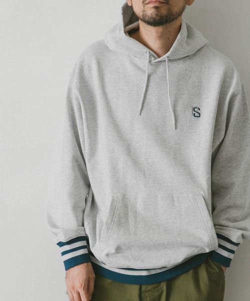 URBAN RESEARCH DOORS（アーバンリサーチドアーズ）の「『別注』GEMSPORTS×DOORS リブラインパーカー（パーカー・メンズ・グレー/ネイビー・LARGE/MEDIUM）」の19枚目の写真