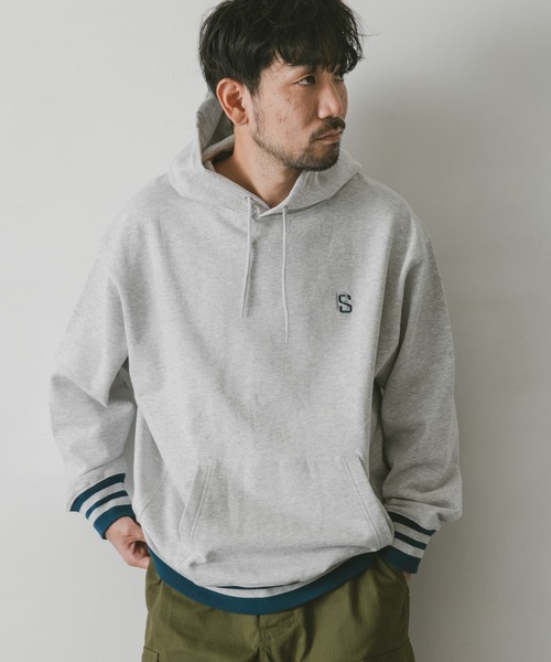 URBAN RESEARCH DOORS（アーバンリサーチドアーズ）の「『別注』GEMSPORTS×DOORS リブラインパーカー（パーカー・メンズ・グレー/ネイビー・LARGE/MEDIUM）」の21枚目の写真