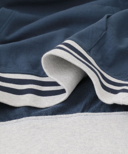 URBAN RESEARCH DOORS（アーバンリサーチドアーズ）の「『別注』GEMSPORTS×DOORS リブラインパーカー（パーカー・メンズ・グレー/ネイビー・LARGE/MEDIUM）」の6枚目の写真