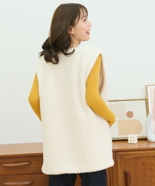 paravion（パラビオン）の「ボア×キルトリバーシブルベスト（ベスト