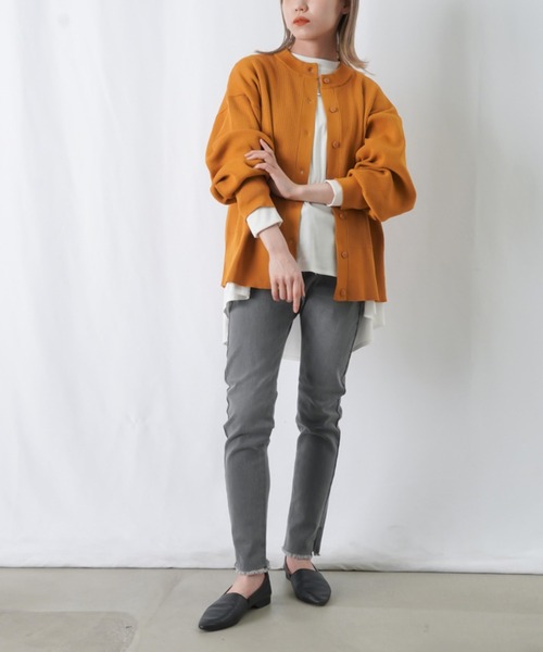 LUCA/LADY LUCK LUCA（ルカ/レディラックルカ）の「【美脚効果】LC/LLL デニムドロストサイドスリットパンツ / ストレッチテーパードスキニーデニム（デニムパンツ・レディース・グレー/インディゴブルー/ホワイト/ブラック・36/38/40）」の21枚目の写真