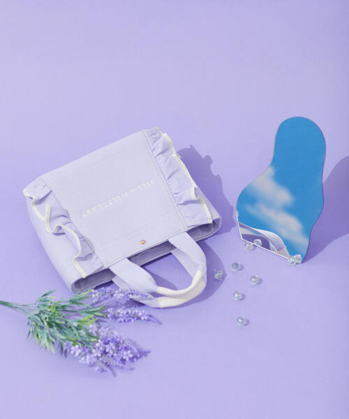 JILL by JILL STUART（ジルバイジルスチュアート）の「◆フリルトート（小）（トートバッグ・レディース・ホワイト/ブラック/ブラウン/ブルー系その他/オレンジ/ライトピンク/パープル系その他3/ホワイト系その他5/ブルー系その他2・FREE）」の11枚目の写真