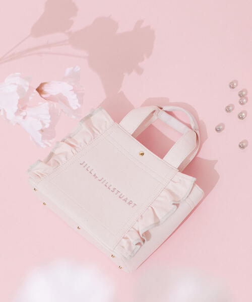JILL by JILL STUART（ジルバイジルスチュアート）の「◆フリルトート（小）（トートバッグ・レディース・ホワイト/ブラック/ブラウン/ブルー系その他/オレンジ/ライトピンク/パープル系その他3/ホワイト系その他5/ブルー系その他2・FREE）」の17枚目の写真