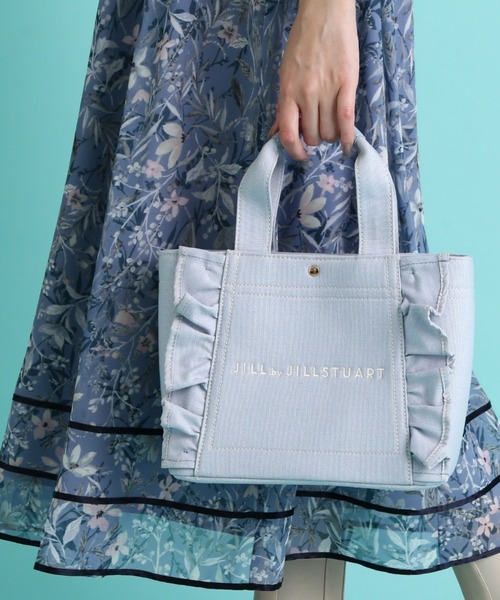 JILL by JILL STUART（ジルバイジルスチュアート）の「◆フリルトート（小）（トートバッグ・レディース・ホワイト/ブラック/ブラウン/ブルー系その他/オレンジ/ライトピンク/パープル系その他3/ホワイト系その他5/ブルー系その他2・FREE）」の5枚目の写真