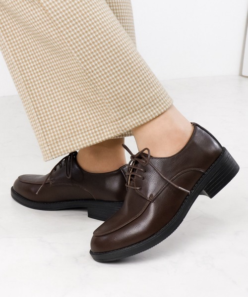 AAA+(サンエープラス)の「AAA+ / 超軽量 Uチップレースアップシューズ (3576)(ドレスシューズ・レディース・ブラック/ブラック系その他/ダークブラウン・35/36/37/38/44/39/41/42/43/40)」の13枚目の写真