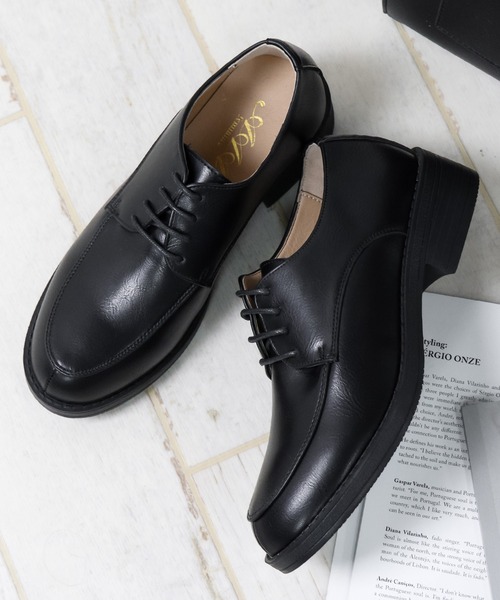 AAA+(サンエープラス)の「AAA+ / 超軽量 Uチップレースアップシューズ (3576)(ドレスシューズ・レディース・ブラック/ブラック系その他/ダークブラウン・35/36/37/38/44/39/41/42/43/40)」の14枚目の写真