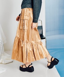 美品✨メゾンスペシャル　コーティングボリュームスカート Coding Volume Skirt/コーティングボリュームスカート【MAISON