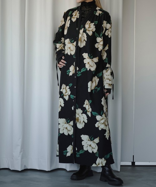 RBTXCO FAKE FLOWER DRESS RBT ワンピース　ブラック RBTXCO FAKE FLOWER DRESS RBT ワンピース ブラック RBTXCO FAKE