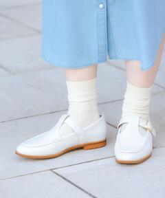 セール】【別注】SANDERS BUTT SEAM LOAFER ホワイトバックス