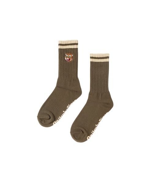 Onitsuka Tiger（オニツカタイガー）の「MIDDLE SOCKS / ミドルソックス（ソックス/靴下・レディース・ホワイト/ベージュ/ブラック/カーキ系/ホワイト×ホワイト/ブラック×ブラック/グレー系その他/ベージュ系その他/グレー系その他2/オフホワイト/キナリ・S/M/L）」の11枚目の写真