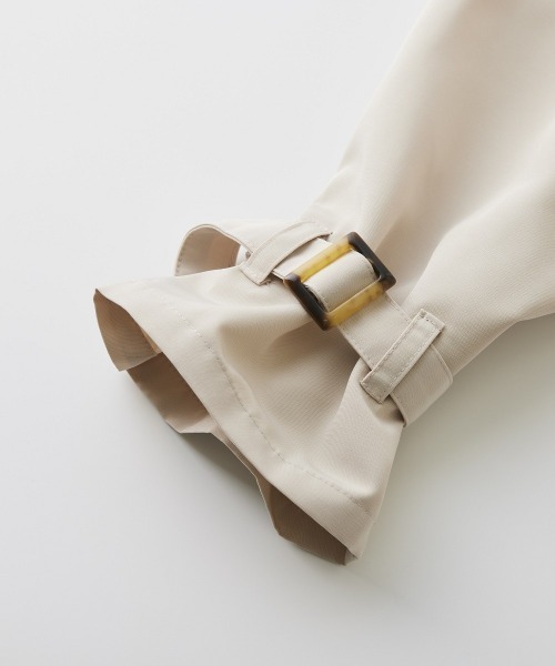 nissen（ニッセン）の「バックレースキャンディースリーブトレンチコート（トレンチコート・レディース・ネイビー/ベージュ・L/LL/S/M）」の20枚目の写真