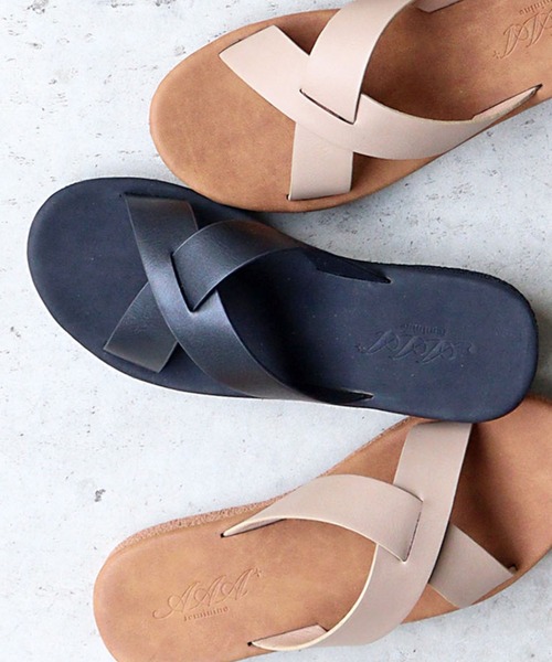 AAA+（サンエープラス）の「コンフォートフラットサンダル 華奢ストラップサンダル スライドサンダル（サンダル・レディース・ブラック系1/ブラウン系2/ダークブラウン系2/ホワイト系1/ベージュ系1/ブラック系3/ブラック系4/アイボリー系1/ダークブラウン系1/ブラック系2/アイボリー系2/ブラウン系1/ブラック系5/ホワイト系2/ブラウン系3・L/S/M/LL）」の5枚目の写真