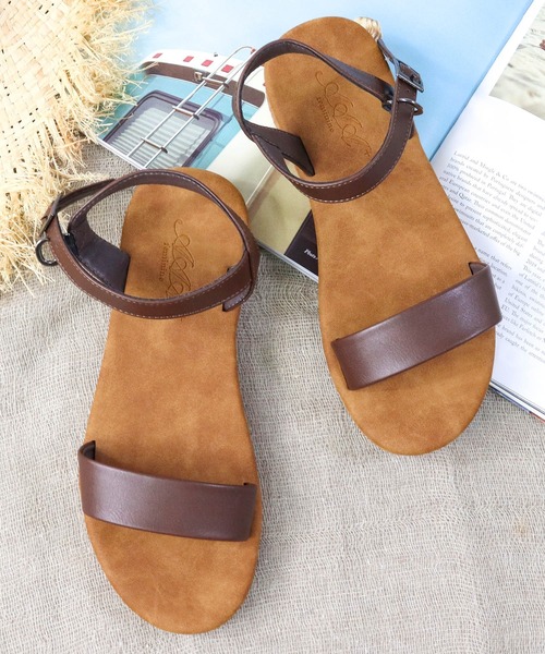 AAA+（サンエープラス）の「コンフォートフラットサンダル 華奢ストラップサンダル スライドサンダル（サンダル・レディース・ブラック系1/ブラウン系2/ダークブラウン系2/ホワイト系1/ベージュ系1/ブラック系3/ブラック系4/アイボリー系1/ダークブラウン系1/ブラック系2/アイボリー系2/ブラウン系1/ブラック系5/ホワイト系2/ブラウン系3・L/S/M/LL）」の8枚目の写真