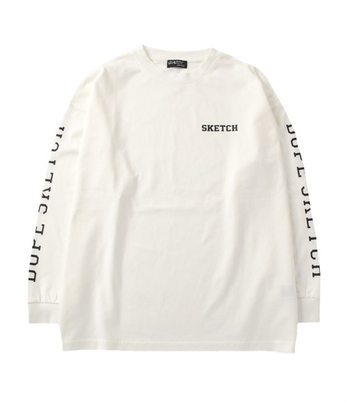 GLAZOS(グラソス)の「袖ロゴビッグ長袖Tシャツ(Tシャツ/カットソー・キッズ・ホワイト/ブラック/マスタード・160cm/170cm/150cm/140cm)」の2枚目の写真