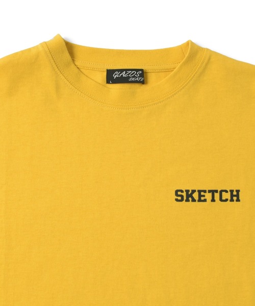 GLAZOS(グラソス)の「袖ロゴビッグ長袖Tシャツ(Tシャツ/カットソー・キッズ・ホワイト/ブラック/マスタード・160cm/170cm/150cm/140cm)」の9枚目の写真