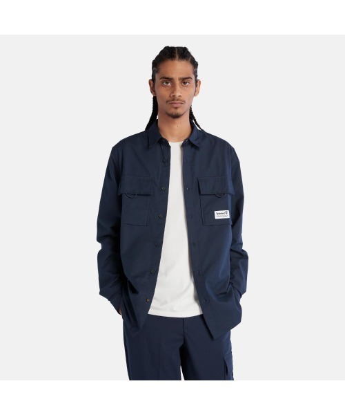 Timberland(ティンバーランド)の「メンズ 長袖 シャツ アウトラスト テクノロジー(シャツ/ブラウス・メンズ・ダークブルー/オフホワイト・LARGE/MEDIUM/X-LARGE/XX-LARGE/SMALL)」の2枚目の写真