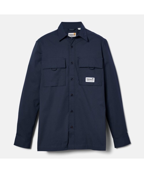 Timberland(ティンバーランド)の「メンズ 長袖 シャツ アウトラスト テクノロジー(シャツ/ブラウス・メンズ・ダークブルー/オフホワイト・LARGE/MEDIUM/X-LARGE/XX-LARGE/SMALL)」の12枚目の写真