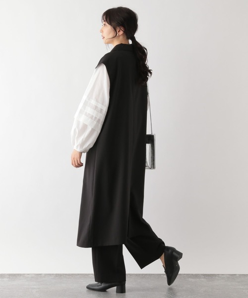 GLOBAL WORK（グローバルワーク）の「袖コンドッキングプルオーバー/MATINEE LINE/174544（Tシャツ/カットソー・レディース・ライトグレー/ブラック/オフホワイト・MEDIUM/LARGE）」の6枚目の写真