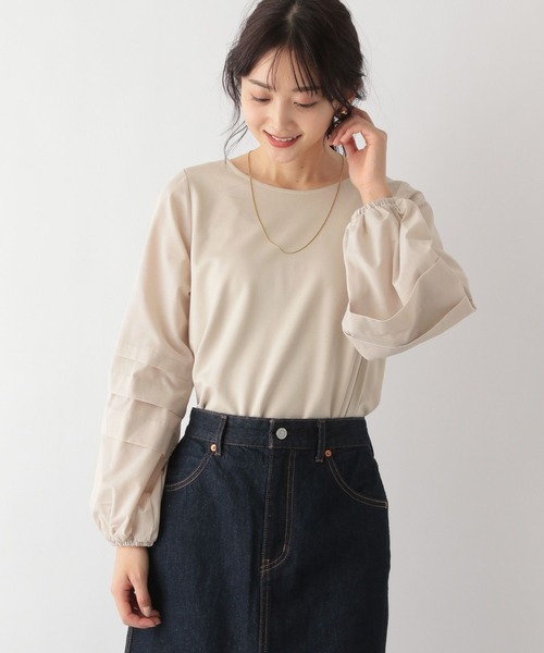 GLOBAL WORK（グローバルワーク）の「袖コンドッキングプルオーバー/MATINEE LINE/174544（Tシャツ/カットソー・レディース・ライトグレー/ブラック/オフホワイト・MEDIUM/LARGE）」の12枚目の写真
