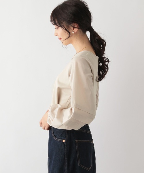 GLOBAL WORK（グローバルワーク）の「袖コンドッキングプルオーバー/MATINEE LINE/174544（Tシャツ/カットソー・レディース・ライトグレー/ブラック/オフホワイト・MEDIUM/LARGE）」の13枚目の写真