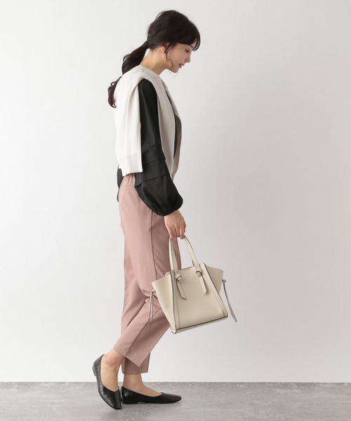 GLOBAL WORK（グローバルワーク）の「袖コンドッキングプルオーバー/MATINEE LINE/174544（Tシャツ/カットソー・レディース・ライトグレー/ブラック/オフホワイト・MEDIUM/LARGE）」の15枚目の写真