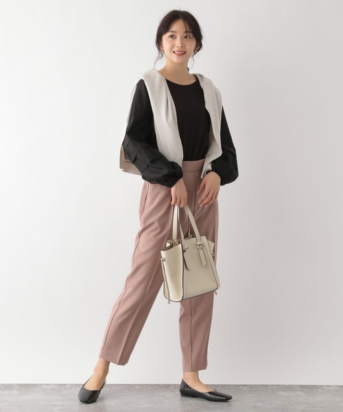 GLOBAL WORK（グローバルワーク）の「袖コンドッキングプルオーバー/MATINEE LINE/174544（Tシャツ/カットソー・レディース・ライトグレー/ブラック/オフホワイト・MEDIUM/LARGE）」の16枚目の写真