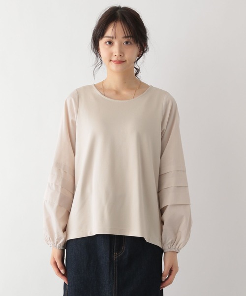 GLOBAL WORK（グローバルワーク）の「袖コンドッキングプルオーバー/MATINEE LINE/174544（Tシャツ/カットソー・レディース・ライトグレー/ブラック/オフホワイト・MEDIUM/LARGE）」の20枚目の写真