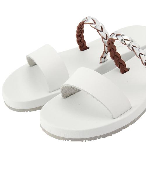 ODETTE E ODILE(オデットエオディール)の「Dell’Arte Wベルト SD(サンダル・レディース・ブラック/ホワイト・36/35/38/37)」の3枚目の写真