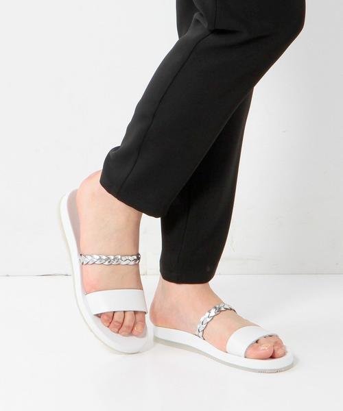 ODETTE E ODILE(オデットエオディール)の「Dell’Arte Wベルト SD(サンダル・レディース・ブラック/ホワイト・36/35/38/37)」の6枚目の写真