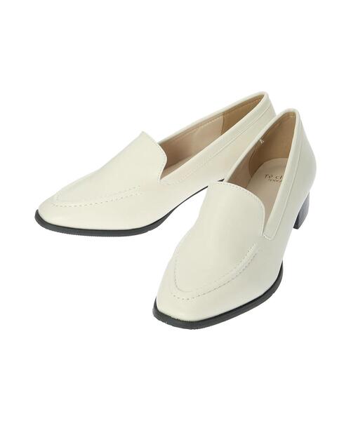 Te chichi TERRASSE（テチチテラス）の「チャンキーヒールローファー（ローファー・レディース・ブラック/オフホワイト/グリーン・MEDIUM/LARGE）」の7枚目の写真