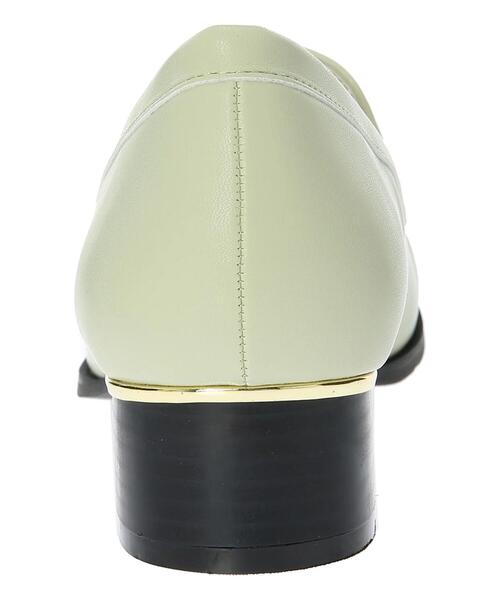 Te chichi TERRASSE（テチチテラス）の「チャンキーヒールローファー（ローファー・レディース・ブラック/オフホワイト/グリーン・MEDIUM/LARGE）」の9枚目の写真