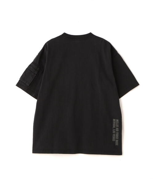 AVIREX（アヴィレックス）の「FADE WASH CIGAR POCKET T-SHIRT / フェイド ウォッシュ シガー ポケット Tシャツ / AVIREX / アヴィレックス（Tシャツ/カットソー・メンズ・ブラック/オレンジ/ホワイト系2/オリーブ系・L/M/XL/2XL）」の7枚目の写真