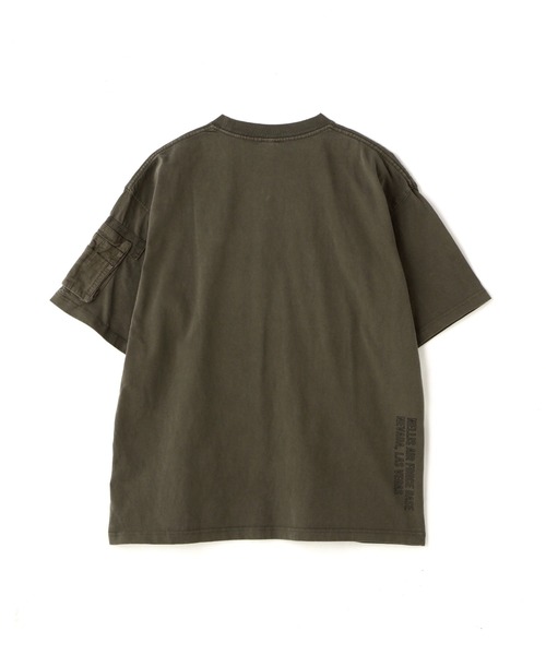 AVIREX（アヴィレックス）の「FADE WASH CIGAR POCKET T-SHIRT / フェイド ウォッシュ シガー ポケット Tシャツ / AVIREX / アヴィレックス（Tシャツ/カットソー・メンズ・ブラック/オレンジ/ホワイト系2/オリーブ系・L/M/XL/2XL）」の22枚目の写真