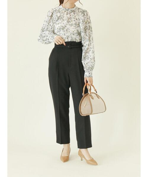 Te chichi(テチチ)の「ラウンドキャンバスバッグ(ハンドバッグ・レディース・ベージュ/ブラック・フリ-)」の6枚目の写真