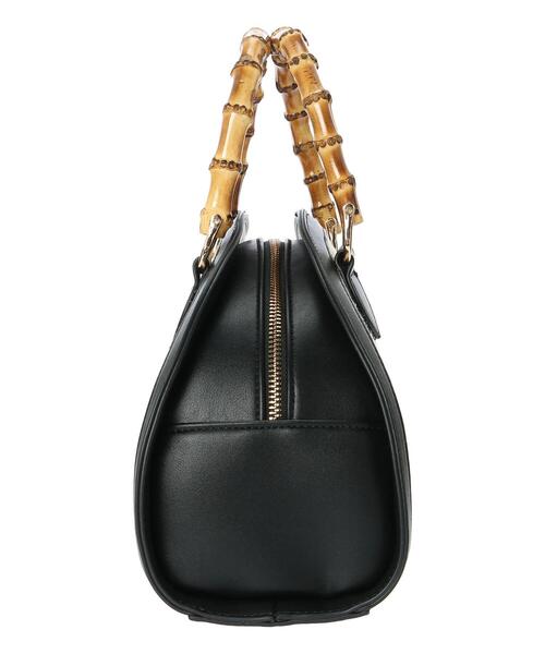 Te chichi(テチチ)の「ラウンドキャンバスバッグ(ハンドバッグ・レディース・ベージュ/ブラック・フリ-)」の11枚目の写真