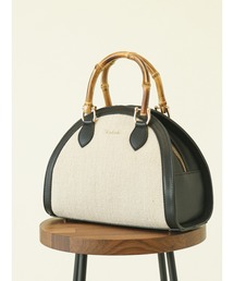 Te chichi | ラウンドキャンバスバッグ(ハンドバッグ)