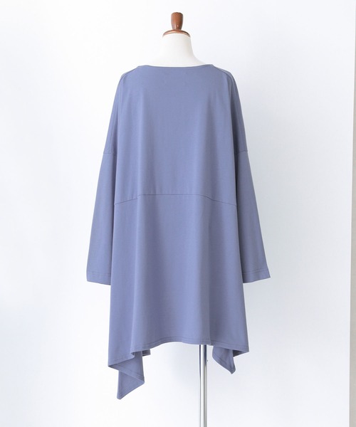 osharewalker（オシャレウォーカー）の「【廃盤】『裾アシメフレアカットソー』（Tシャツ/カットソー・レディース・グレイッシュブルー/ブラック/オフホワイト・FREE）」の17枚目の写真