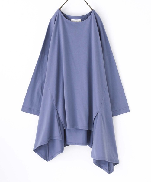 osharewalker（オシャレウォーカー）の「【廃盤】『裾アシメフレアカットソー』（Tシャツ/カットソー・レディース・グレイッシュブルー/ブラック/オフホワイト・FREE）」の20枚目の写真