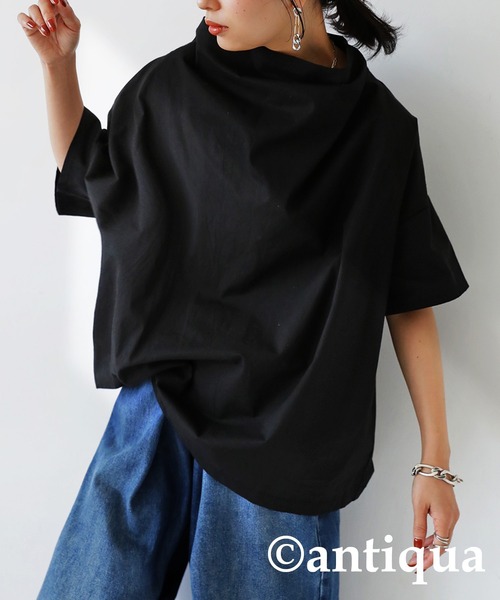 antiqua（アンティカ）の「綿100%変形モードトップス（その他トップス・レディース・ブラック・FREE）」の11枚目の写真